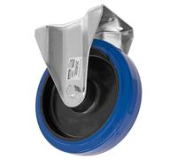 Sealey Resistente Azul Elástico Goma Fijo Rueda Giratoria 200mm - Trade