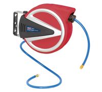 Sealey Retráctil Aire Carrete Portamanguera 12 Metro 6.5mm Id - PU Manguera