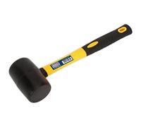 Martillo De Goma Sealey De 1Lb Con Mango De Fibra De Vidrio RMB100