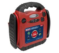 Sealey Roadstart® Emergencia Arrancador Con Compresor Aire 12V 900 Pico Am