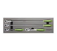 Sealey S01231 4pc 1/2 "Sq Drive Juego de llaves de trinquete