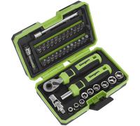 Sealey S01255 Siegen Set Toma de Corriente y Poco 0.6cmSq Drive 38pc