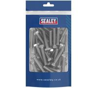 Sealey S840S Acero Inoxidable Juego Tornillo - M8 X 1.25 Tono, din 933 - Pack 50