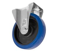 Sealey SCW3200FPEM Resistente Azul Goma Elástica Ruedecilla Fija Rueda Ø200mm