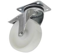 Sealey SCW4125SPL Rueda Giratoria Rueda Giratorio Lámina Total Cerradura Ø125mm