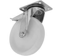 Sealey SCW4125SPLEM Resistente Nylon Rueda Giratoria Rueda Giratorio -tl Ø125mm