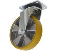 Sealey Castor Caja Herramientas Rueda Giratoria Placa 200mm Ancho 50mm Amarillo