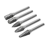 Sealey sdbk5 Juego de fresas de carburo de tungsteno Rotary 5 piezas
