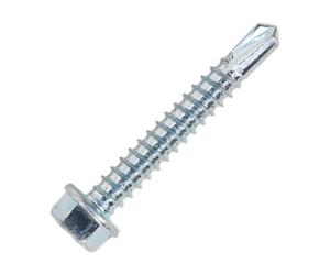 Sealey SDHX5538 Auto Perforación Tornillo 5.5 x 38mm Hex Head Cinc din 7504K De