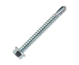 Sealey SDHX5550 Auto Perforación Tornillo 5.5 x 50mm Hex Head Cinc din 7504K De