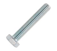 Sealey SS1480 HT Set Tornillo M14 X 80mm 8.8 Cinc din 933 Paquete De 10