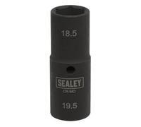 Sealey SX1819 - Llave de vaso de impacto profundo (80 mm, 1/2", 18,5/19,5 mm)