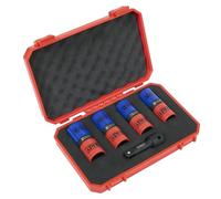 Sealey SX1820S SX1820S - Juego de llaves de impacto de doble extremo para rueda de aleación de 1/2 pulgadas, 18,5 x 19,5, 19 x 21,5, 22 x 22,5 mm, 5 unidades