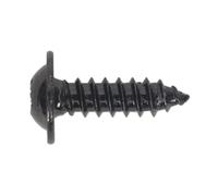 Sealey Tornillo Autorroscante 4.8 x 16mm Rebordeados Cabeza Negro Pozi Pack 100