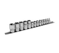 Sealey Torx Star Enchufe Juego 14pc 0.6cm 1cm & 1.3cmSq Drive E4-E24 AK618