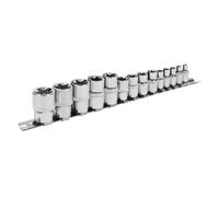 Sealey Torx Star Enchufe Juego 14pc 0.6cm 1cm & 1.3cmSq Drive E4A E24 S01265