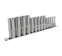 Trx-Estrella Enchufe Set 14pc Profundo 0.6cm,1cm &1.3cmSq Drive E4-E24 - Sealey