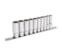 Sealey Total Drive Enchufe Juego 10pc Profundo 1cmD Métrico Todo Pulido AK69910D