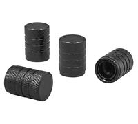 Sealey VCB4 - Tapón de válvula de Aluminio anodizado Negro, 4 Piezas