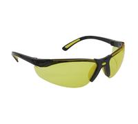 Sealey Zante Estilo Ámbar Lente Gafas Seguridad Con Flexible Brazos 9215