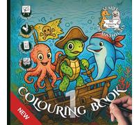 Sealife on Adventures - Colouring Book 1 - Detailed Doodle Style: 50 Designs in 25 Fun Settings for Adults and Kids (Sealife on Adventures (UK))