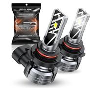 SEALIGHT H10 LED Fog Light Bulbs H10/9145/9140, Cool White 10000LM 600% Super Brightness, 6000K White Fog Light Bulbs, Non-Polarity