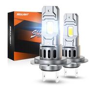 SEALIGHT S2S H7 LED Light Bulbs Wireless 40000LM, 800% Brighter H7 LED Fog Bulbs 6500K Cool White, Plug and Play, No Adapter Required, IP68 Waterproof, Pack of 2