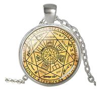 Seals Of The Seven Arcchangels Colgantes Gargantilla Novel Collar para mujeres y hombres, nan