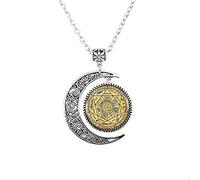 Seals of The Siete Arcángeles, colgante de luna, collar para mujer