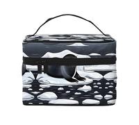 Seals on ice - Bolsa de maquillaje de gran capacidad para mujer, bolsa de maquillaje portátil de viaje (9 x 6.5 x 6.2 pulgadas), bolsa de maquillaje grande para niñas