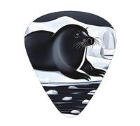 Seals On Ice - Juego de 12 púas para guitarra acústica, guitarra eléctrica, ukelele