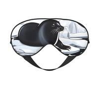 Seals On Ice - Máscara de ojos suave, unisex, cómoda y transpirable, adecuada para el descanso diario. Te ayuda a entrar rápidamente en un sueño profundo.