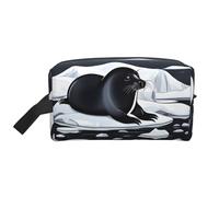 Seals on Ice - Neceser de viaje de gran capacidad para organizar artículos de tocador y objetos pequeños, adecuado para viajes diarios y gimnasio