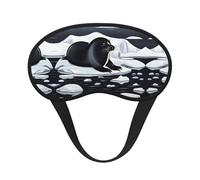 Seals on Ice Print - Máscara opaca para dormir, cómoda cubierta para los ojos, bloqueo de luz, perfecta para viajes, meditación y camping