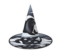 Seals on Ice - Sombrero de bruja de Halloween, sombrero de fiesta, adecuado para accesorios de juego de escenario