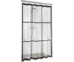 Sealskin Brix Cortina de ducha 180x200 cm PEVA Transparente / Negro
