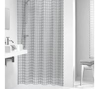 Sealskin Cortina de Ducha Hammam, 180 x 200 cm, PEVA Plástico, Plateado
