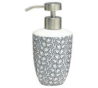 Sealskin Dispensador de Jabón Osaka, 7.5 x 8.9 x 15.2 cm, Porcelana, Blanco y Azul