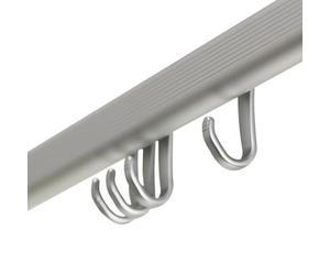 Sealskin Easy Roll Juego de Barra Angular, Raíl para Cortina de Ducha, Metal, Plateado, 2,8x90x1,6 cm