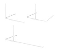 Sealskin Easy Roll Set de barra para cortina de baño Blanco, 2,8x90x1,6 cm