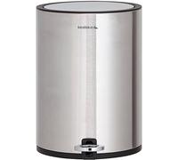 Sealskin Industrial Papelera con Pedal, Acero Inoxidable Cepillado, 27x25,2x18,5 cm