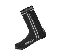 Sealskinz Barsham Cubrezapatilla de Ciclismo con LED para Todas Las Estaciones, Unisex, Suela Abierta, Negro, L