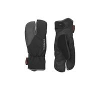SEALSKINZ Barwick - Manoplas de tres dedos impermeables para clima frío extremo, negro, S