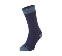 SEALSKINZ Calcetines Impermeables de Longitud Media para Clima cálido Unisex para Adultos, Azul Marino, XL