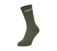 SealSkinz Calcetines unisex Suffield Solo Merino, verde oliva, L, verde oliva, L