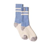 SEALSKINZ Cawston - Calcetines de bambú de longitud media con bloques de color, no impermeables, color azul, talla L, azul, L