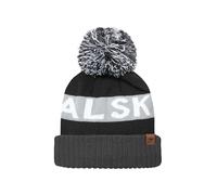 SEALSKINZ Foulden Water Repellent Bobble Hat, Gorro con pompón Repelente al Agua Foulden Unisex Adulto, Schwarz-Grau-Weiss,