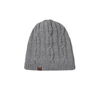 SEALSKINZ Gorro Unisex Impermeable de Punto Trenzado para Clima frío, Gris, XXL