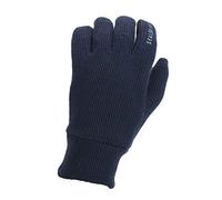 Sealskinz Guantes de Punto Resistentes al Viento para Hombre, Hombre, Color Azul Marino, tamaño Large