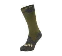 Sealskinz Raynham Calcetín de media caña impermeable para todas las estaciones, verde oliva/gris piedra, S